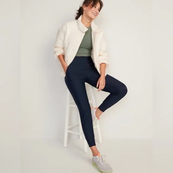 NWT! Navy High-Waisted PowerSoft 7/8-Length Joggers - Size 2X💎 - Picture 5 of 9